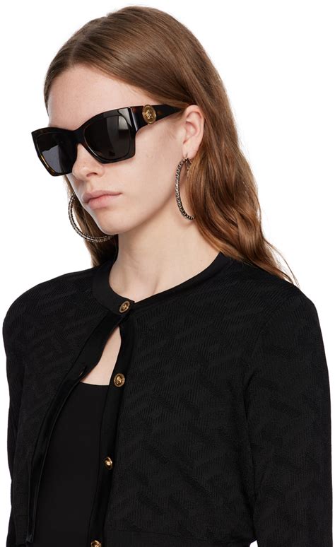 versace tortoiseshell butterfly sunglasses|Versace Eyewear Tortoiseshell oversize.